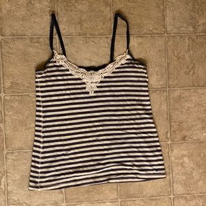 Hollister striped tank top, size medium